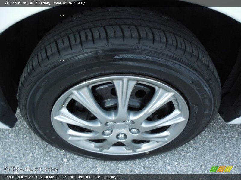 Polar White / Gray 2007 Saturn ION 2 Sedan