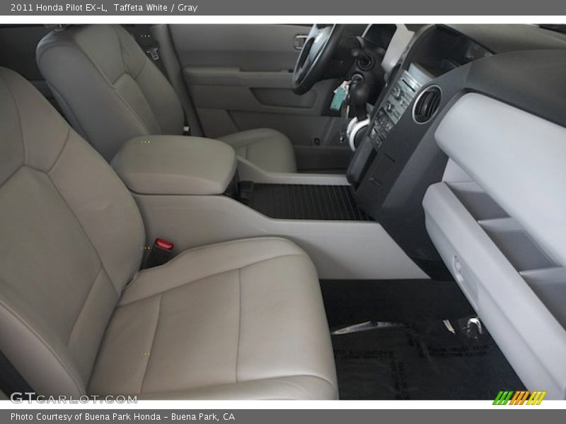 Taffeta White / Gray 2011 Honda Pilot EX-L