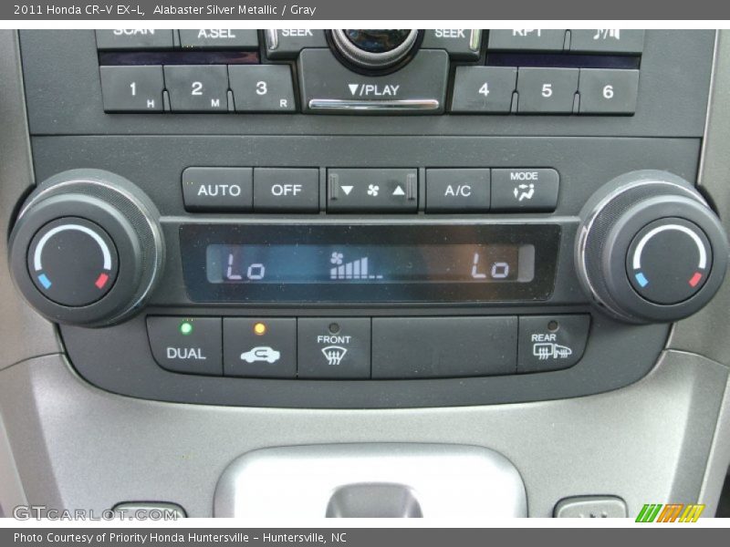 Alabaster Silver Metallic / Gray 2011 Honda CR-V EX-L