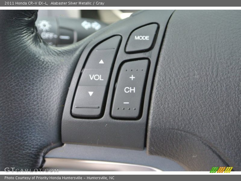 Alabaster Silver Metallic / Gray 2011 Honda CR-V EX-L