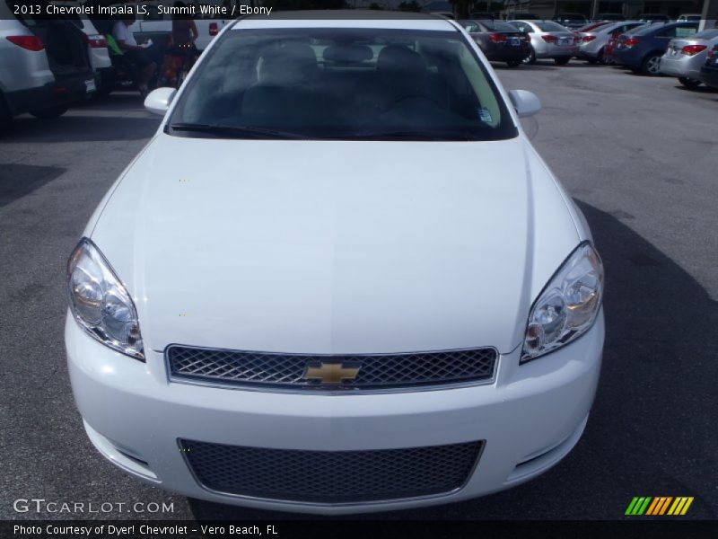 Summit White / Ebony 2013 Chevrolet Impala LS
