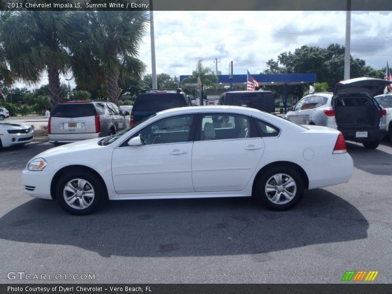 Summit White / Ebony 2013 Chevrolet Impala LS