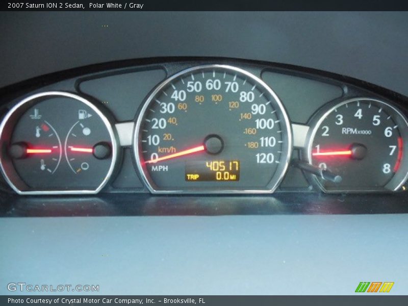 Polar White / Gray 2007 Saturn ION 2 Sedan
