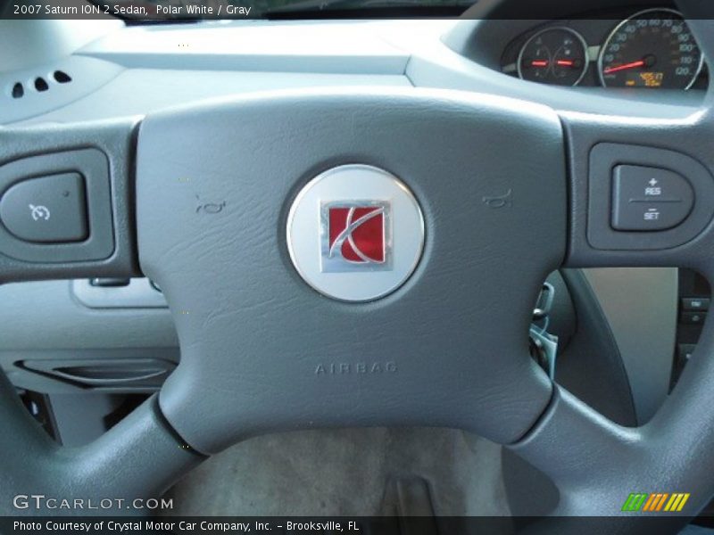 Polar White / Gray 2007 Saturn ION 2 Sedan