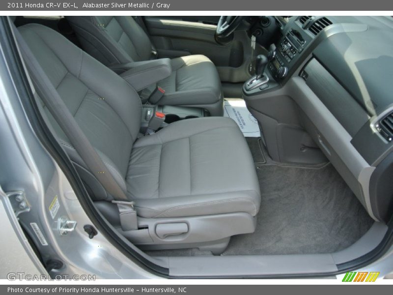 Alabaster Silver Metallic / Gray 2011 Honda CR-V EX-L