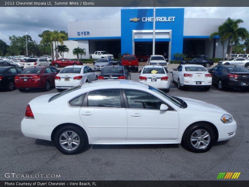 Summit White / Ebony 2013 Chevrolet Impala LS