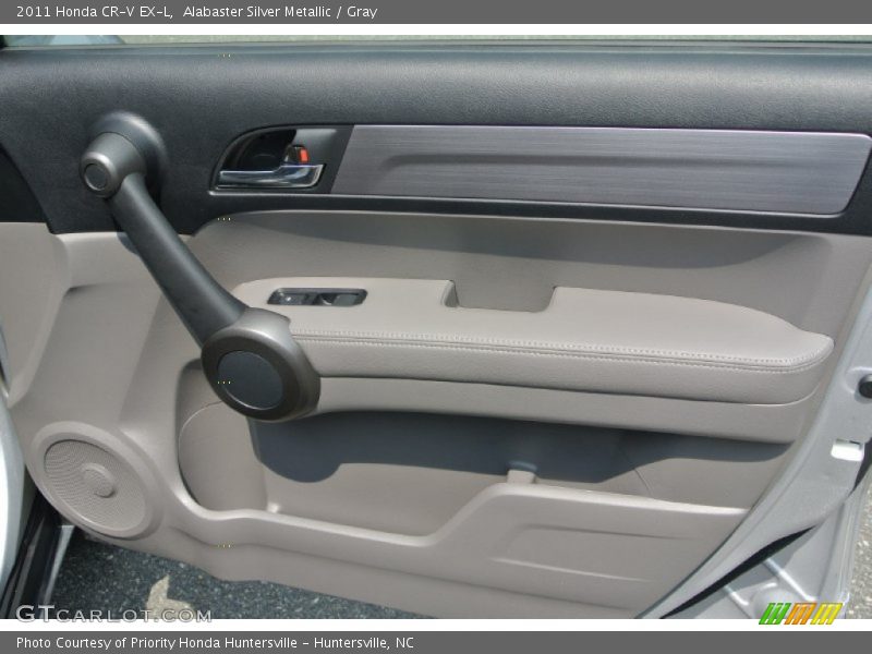Alabaster Silver Metallic / Gray 2011 Honda CR-V EX-L