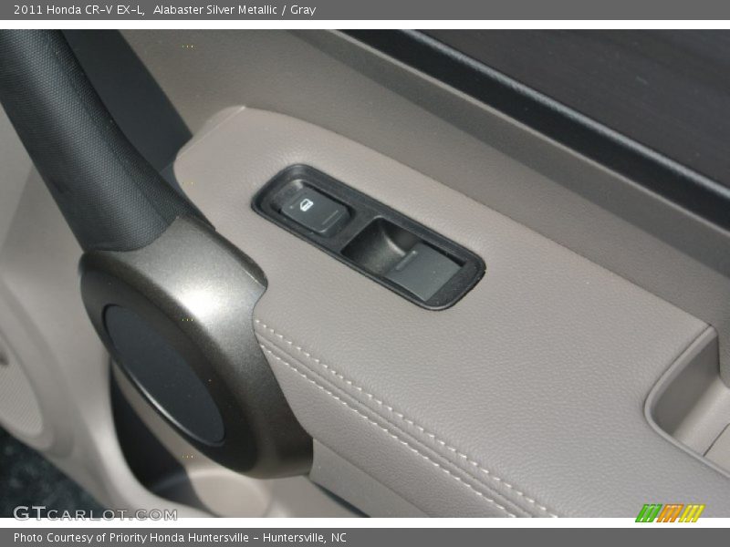 Alabaster Silver Metallic / Gray 2011 Honda CR-V EX-L