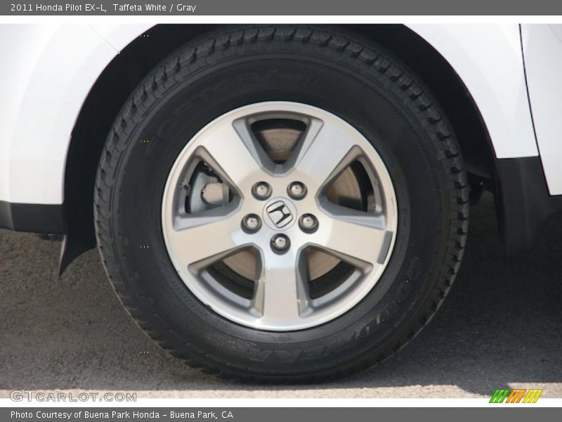 Taffeta White / Gray 2011 Honda Pilot EX-L