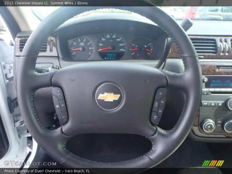 Summit White / Ebony 2013 Chevrolet Impala LS