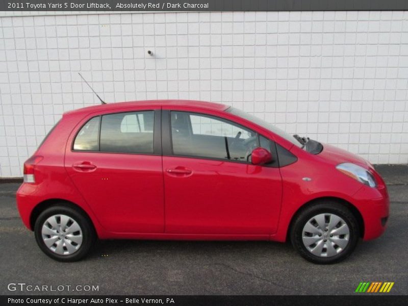 Absolutely Red / Dark Charcoal 2011 Toyota Yaris 5 Door Liftback