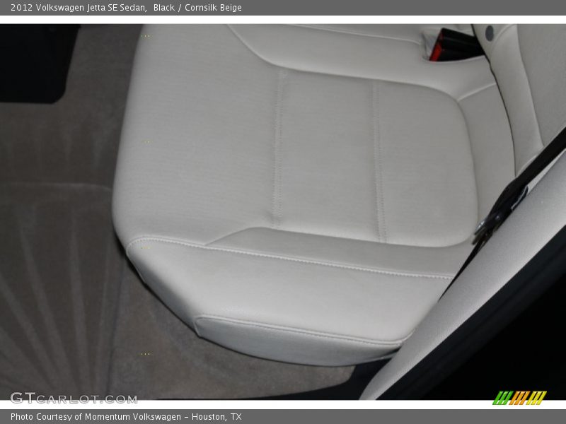 Black / Cornsilk Beige 2012 Volkswagen Jetta SE Sedan
