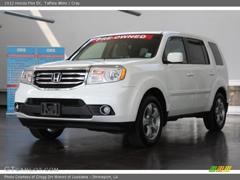 Taffeta White / Gray 2012 Honda Pilot EX