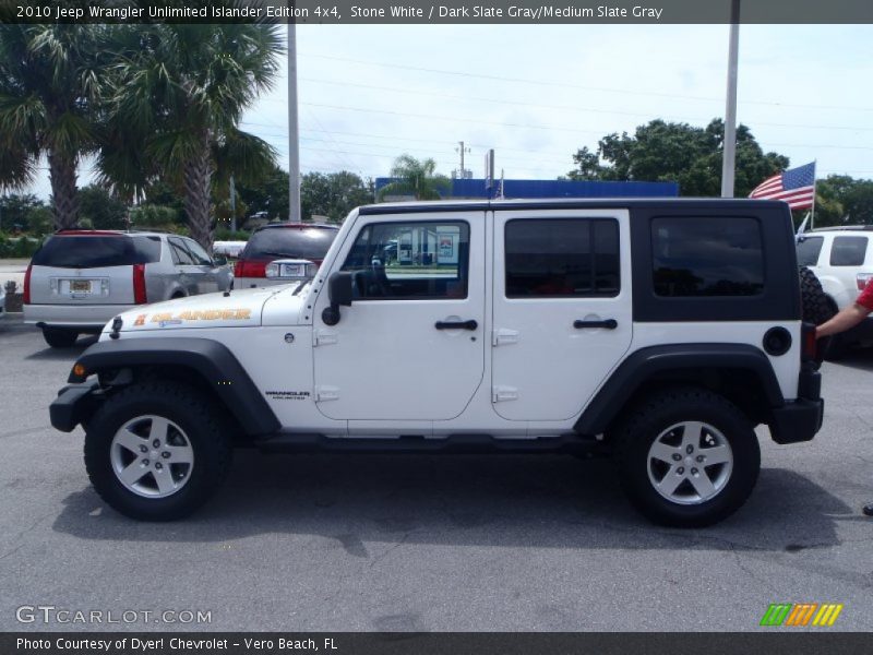 Stone White / Dark Slate Gray/Medium Slate Gray 2010 Jeep Wrangler Unlimited Islander Edition 4x4