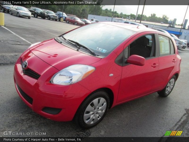 Absolutely Red / Dark Charcoal 2011 Toyota Yaris 5 Door Liftback