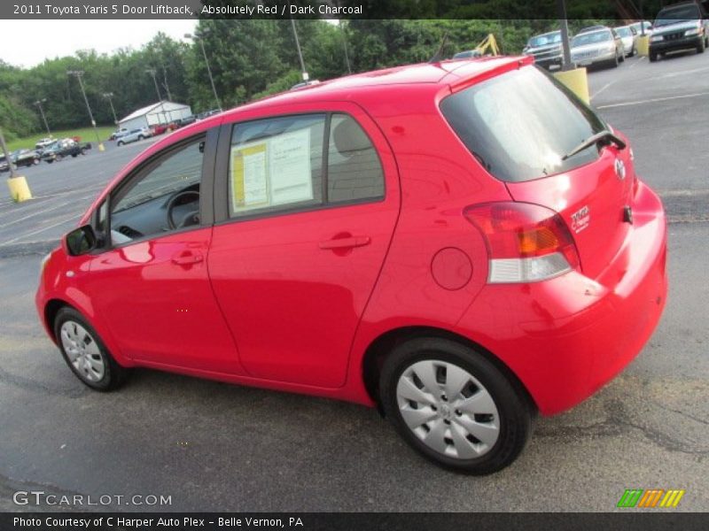 Absolutely Red / Dark Charcoal 2011 Toyota Yaris 5 Door Liftback