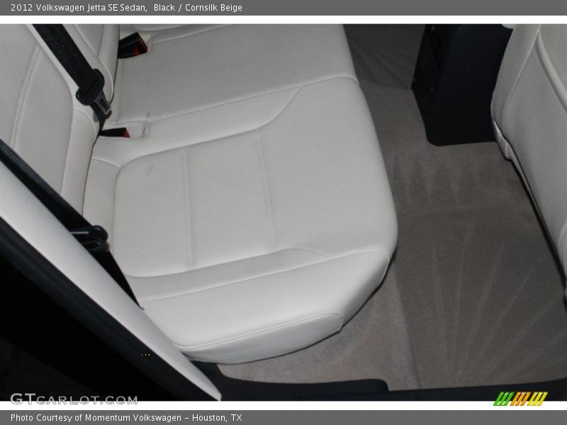 Black / Cornsilk Beige 2012 Volkswagen Jetta SE Sedan