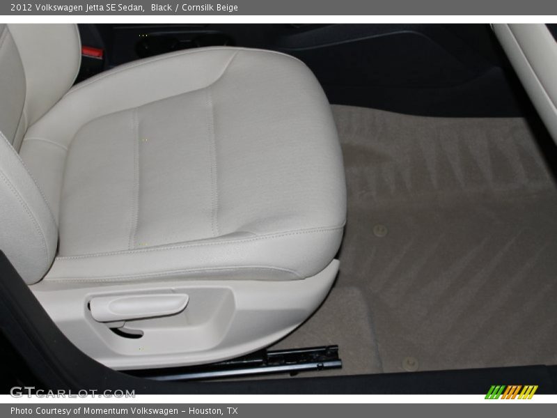 Black / Cornsilk Beige 2012 Volkswagen Jetta SE Sedan