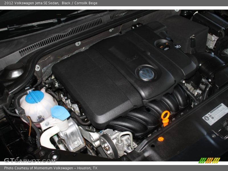 Black / Cornsilk Beige 2012 Volkswagen Jetta SE Sedan