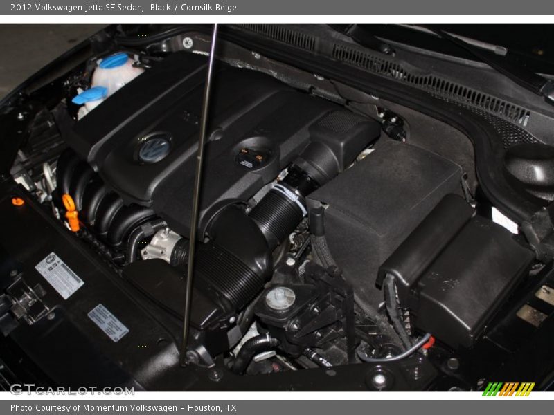 Black / Cornsilk Beige 2012 Volkswagen Jetta SE Sedan
