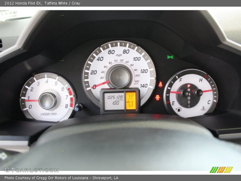 Taffeta White / Gray 2012 Honda Pilot EX