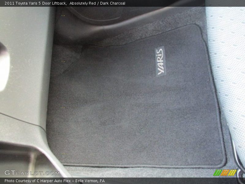 Absolutely Red / Dark Charcoal 2011 Toyota Yaris 5 Door Liftback