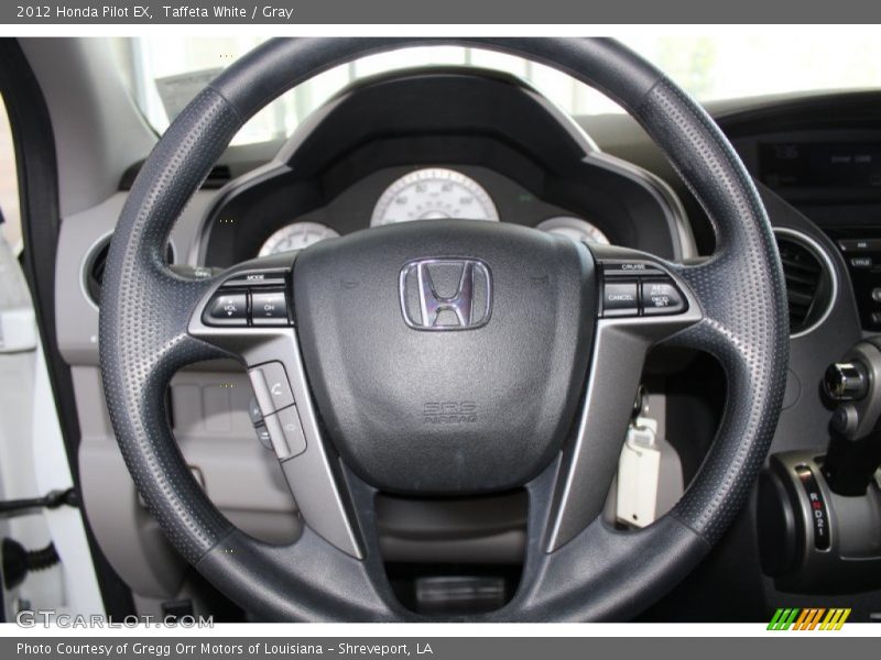 Taffeta White / Gray 2012 Honda Pilot EX