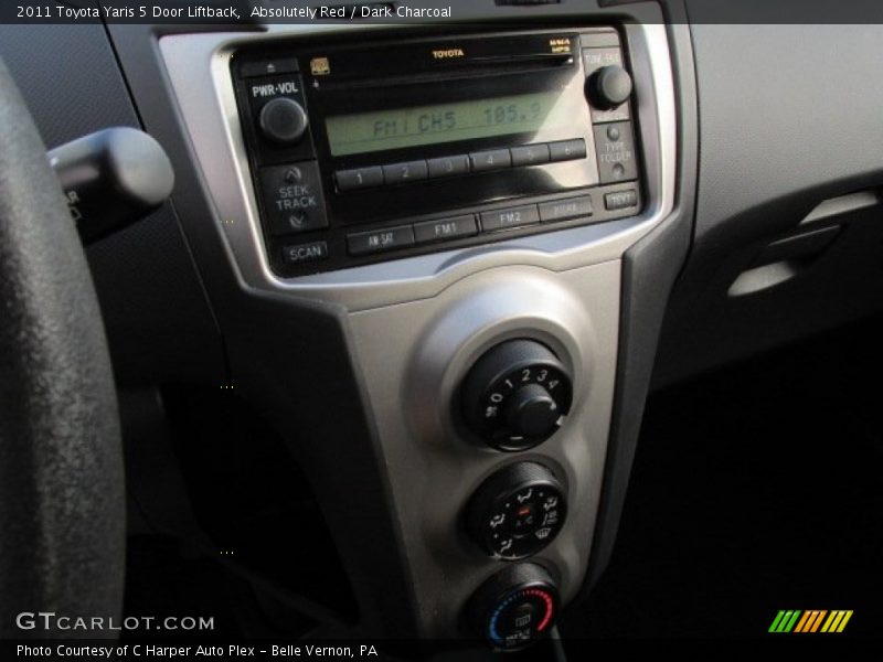 Absolutely Red / Dark Charcoal 2011 Toyota Yaris 5 Door Liftback