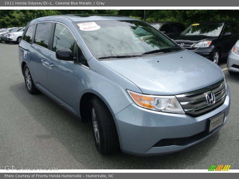 Celestial Blue Metallic / Gray 2011 Honda Odyssey EX-L