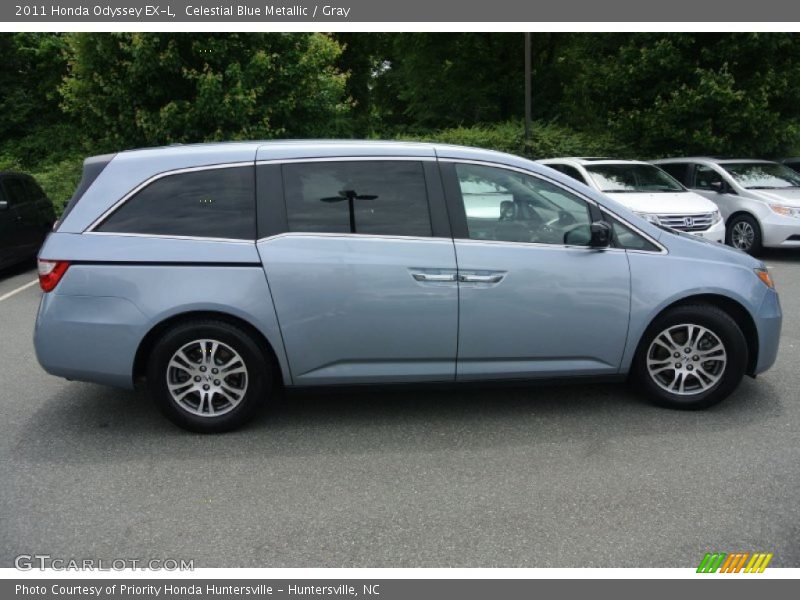 Celestial Blue Metallic / Gray 2011 Honda Odyssey EX-L