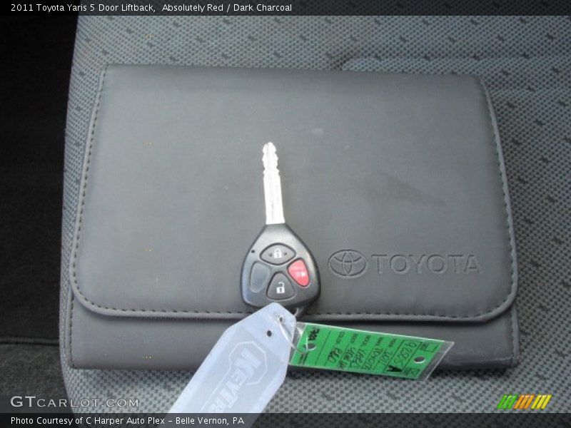 Absolutely Red / Dark Charcoal 2011 Toyota Yaris 5 Door Liftback