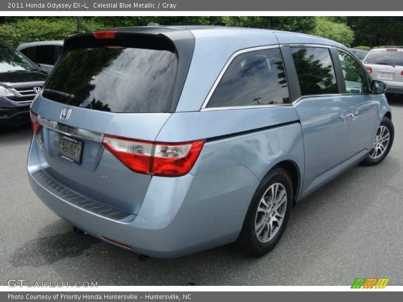 Celestial Blue Metallic / Gray 2011 Honda Odyssey EX-L