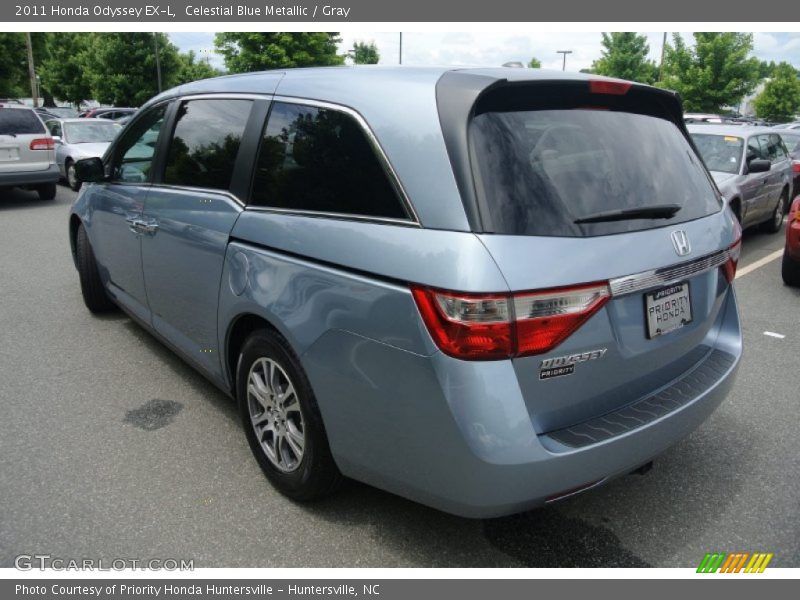 Celestial Blue Metallic / Gray 2011 Honda Odyssey EX-L