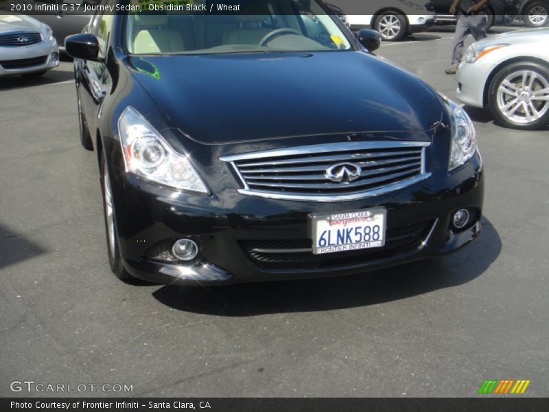 Obsidian Black / Wheat 2010 Infiniti G 37 Journey Sedan