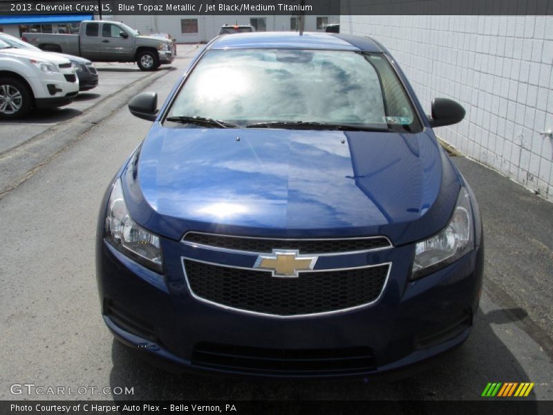 Blue Topaz Metallic / Jet Black/Medium Titanium 2013 Chevrolet Cruze LS