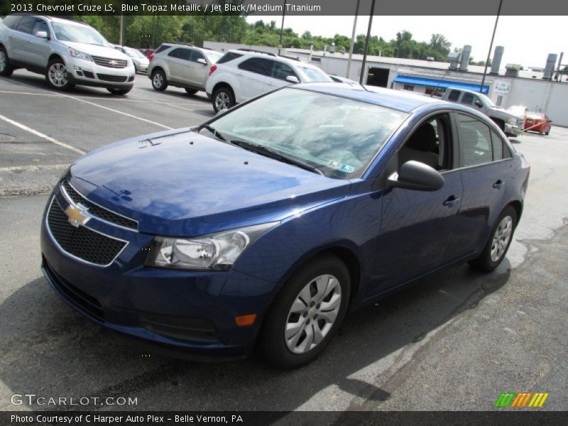 Blue Topaz Metallic / Jet Black/Medium Titanium 2013 Chevrolet Cruze LS