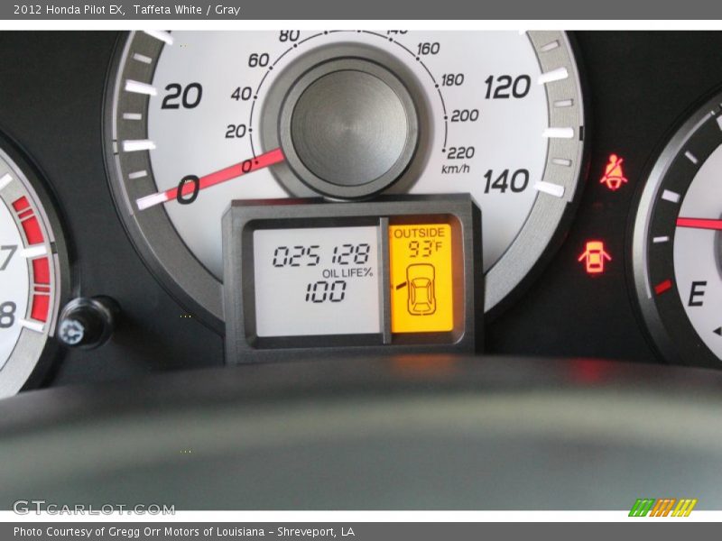 Taffeta White / Gray 2012 Honda Pilot EX