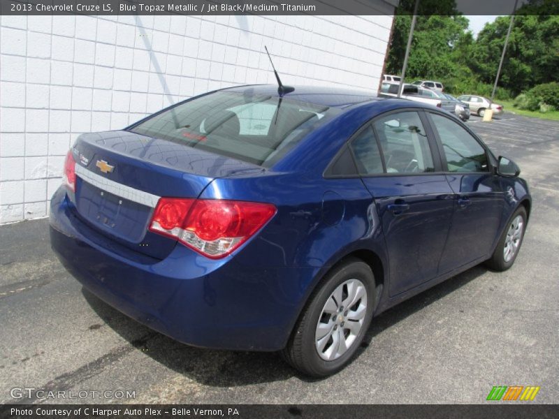 Blue Topaz Metallic / Jet Black/Medium Titanium 2013 Chevrolet Cruze LS