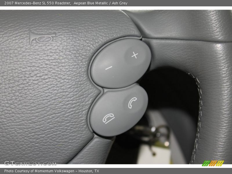 Aegean Blue Metallic / Ash Grey 2007 Mercedes-Benz SL 550 Roadster