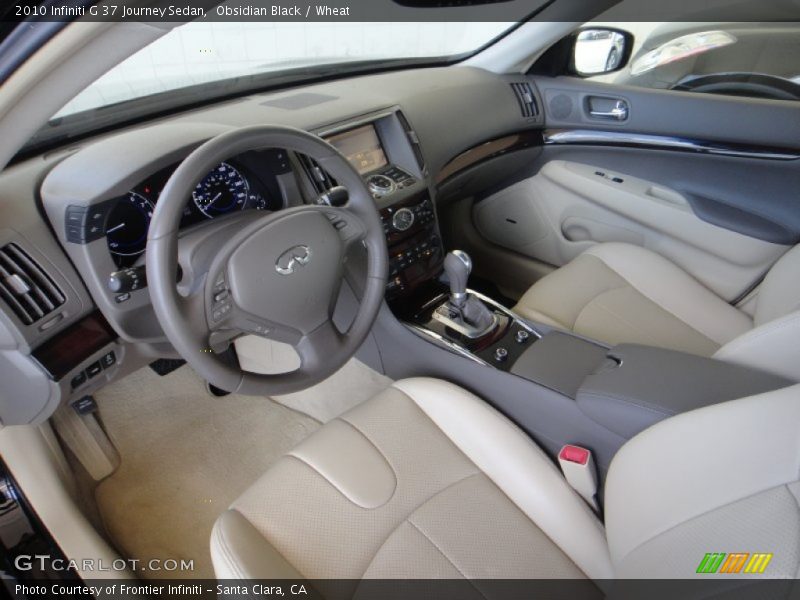 Obsidian Black / Wheat 2010 Infiniti G 37 Journey Sedan