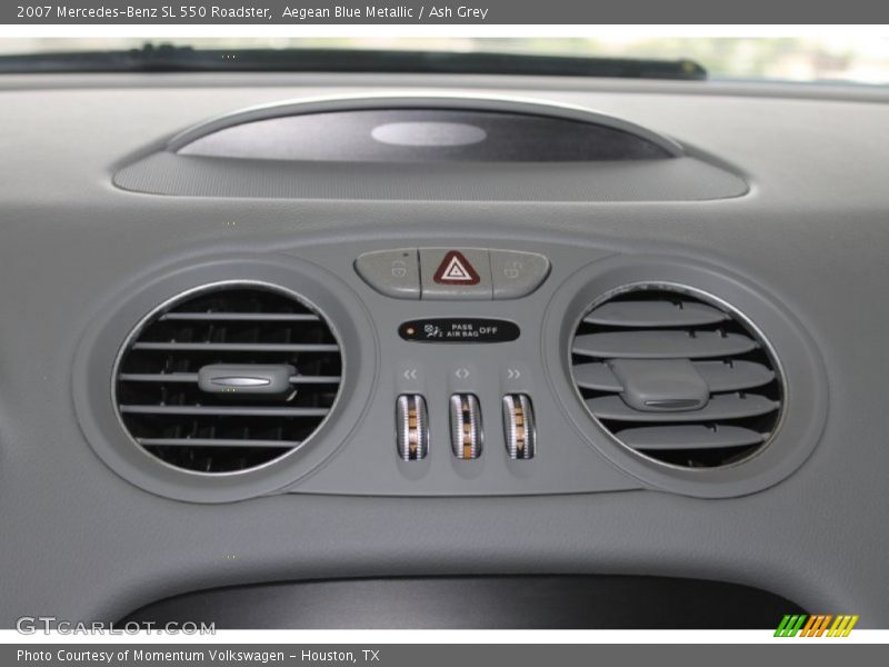 Controls of 2007 SL 550 Roadster