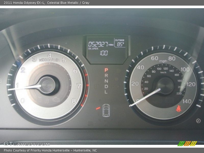 Celestial Blue Metallic / Gray 2011 Honda Odyssey EX-L