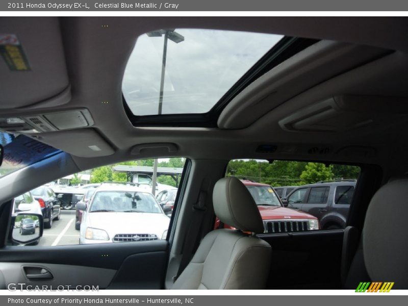 Celestial Blue Metallic / Gray 2011 Honda Odyssey EX-L