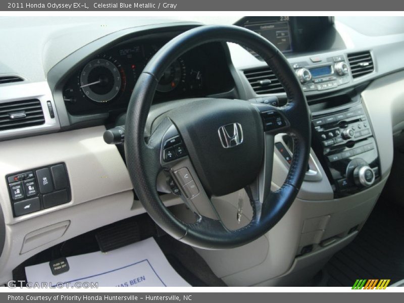 Celestial Blue Metallic / Gray 2011 Honda Odyssey EX-L