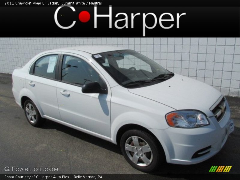 Summit White / Neutral 2011 Chevrolet Aveo LT Sedan