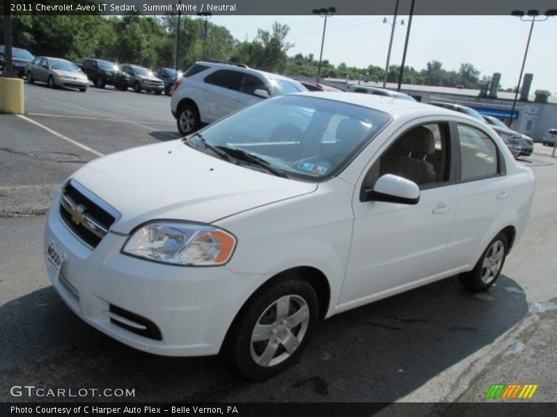 Summit White / Neutral 2011 Chevrolet Aveo LT Sedan