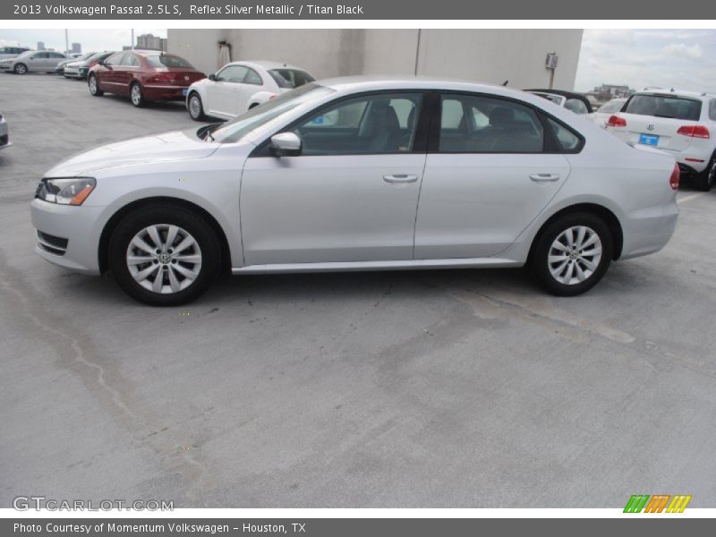 Reflex Silver Metallic / Titan Black 2013 Volkswagen Passat 2.5L S