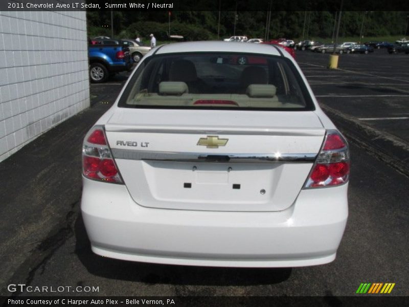 Summit White / Neutral 2011 Chevrolet Aveo LT Sedan