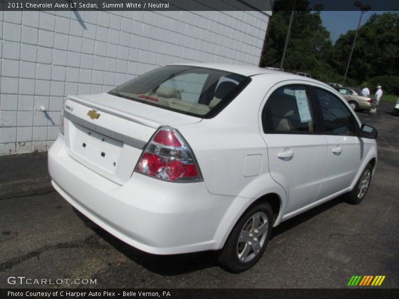 Summit White / Neutral 2011 Chevrolet Aveo LT Sedan