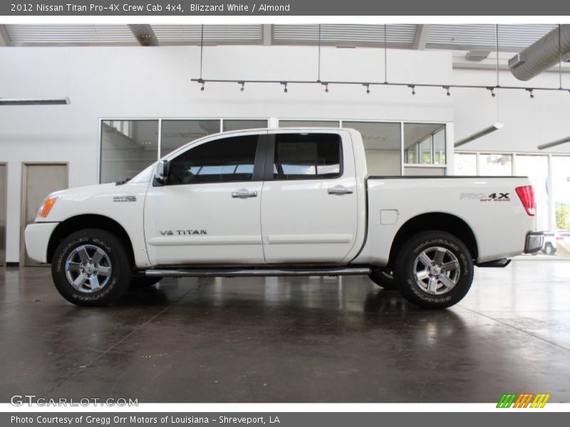Blizzard White / Almond 2012 Nissan Titan Pro-4X Crew Cab 4x4